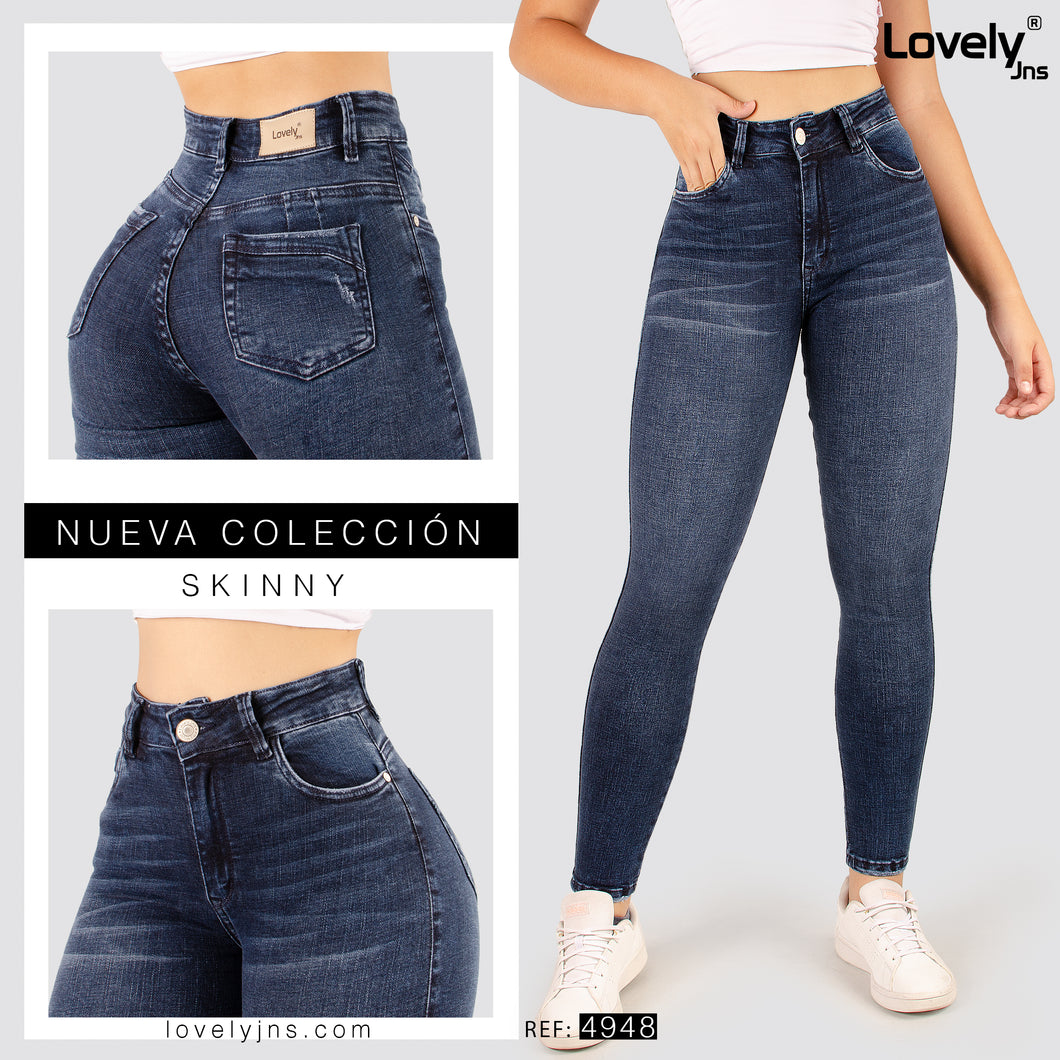 Jeans Skinny Tiro Alto 4948