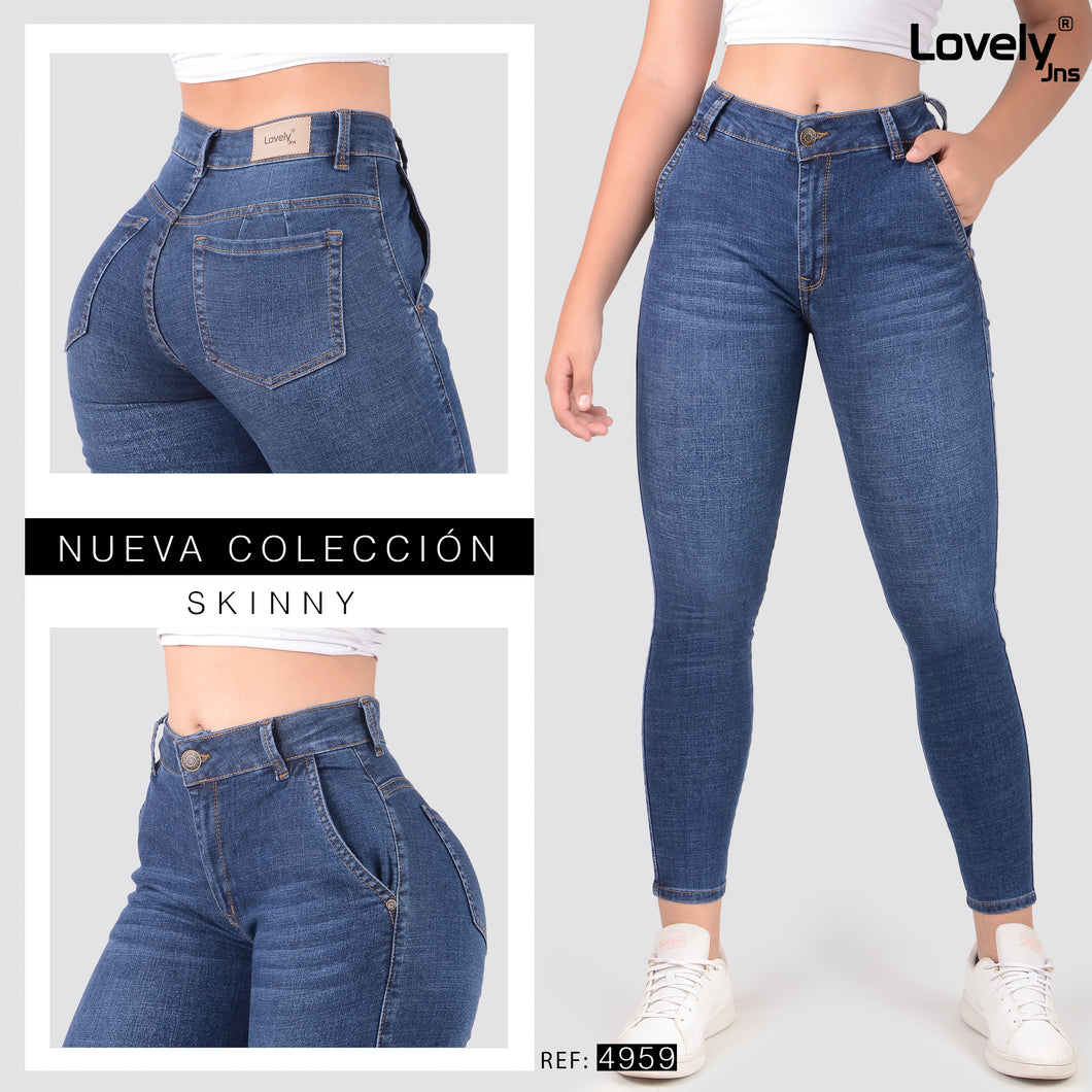 Jeans Skinny Tiro Alto 4959