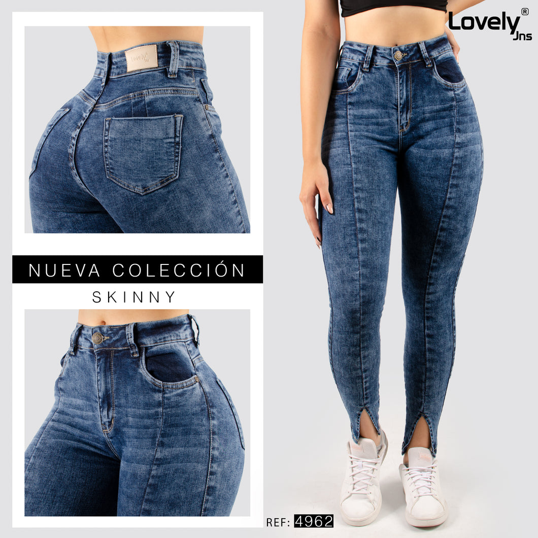 Jeans Skinny Tiro Alto 4962