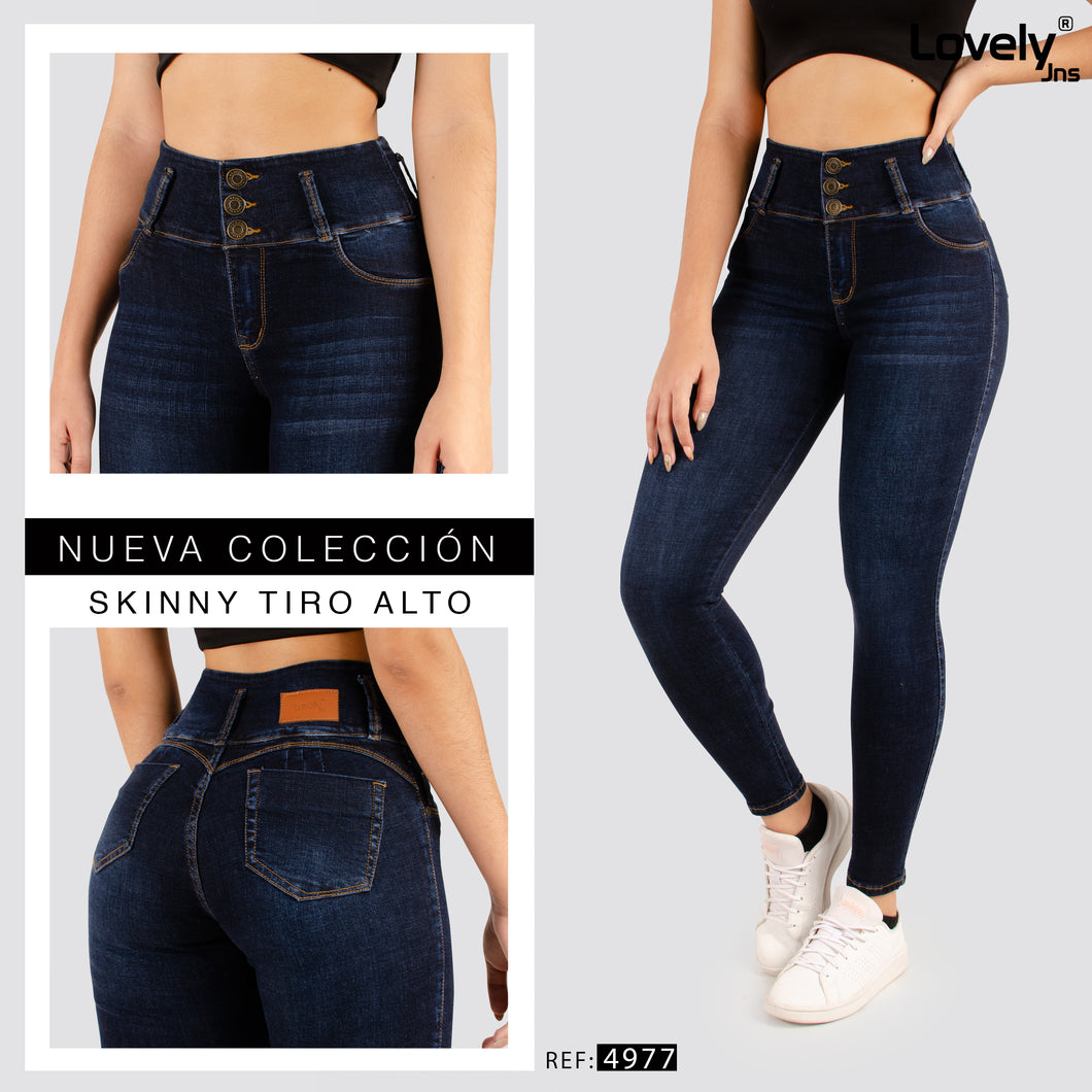 Jeans Skinny Tiro Alto 4977