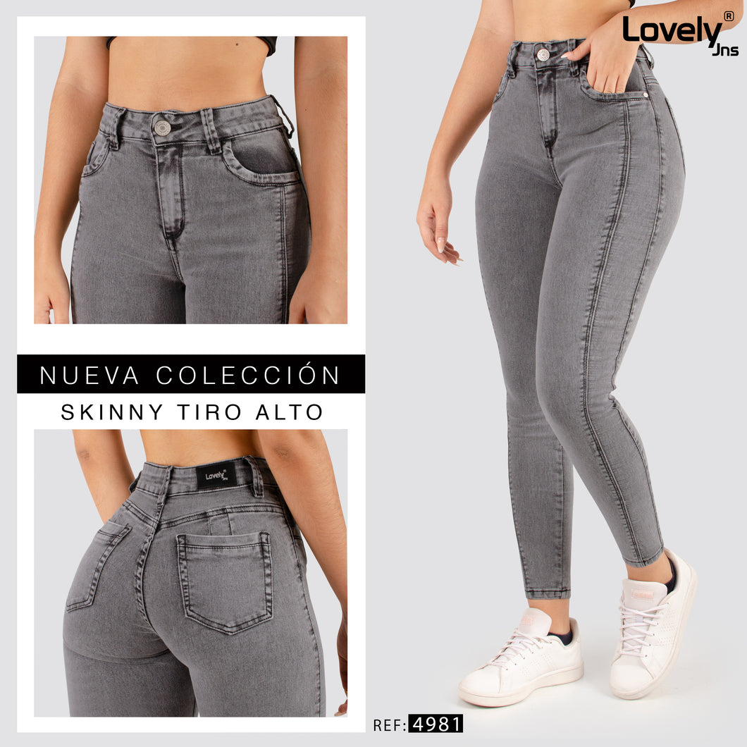 Jeans Skinny Tiro Alto 4981