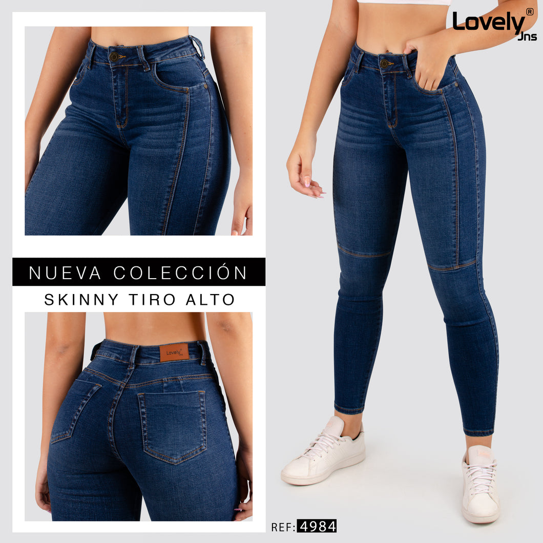 Jeans Skinny Tiro Alto 4984