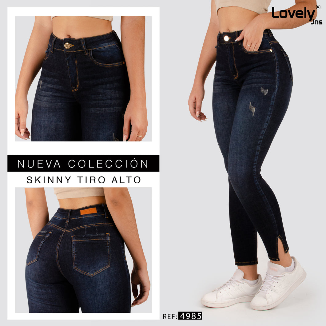 Jeans Skinny Tiro Alto 4985